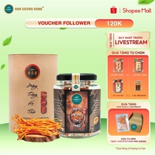 Đông Trùng Hạ Thảo Tăng Đề Kháng Kim Cương Vàng lọ 10Gr/Hộp Giấy