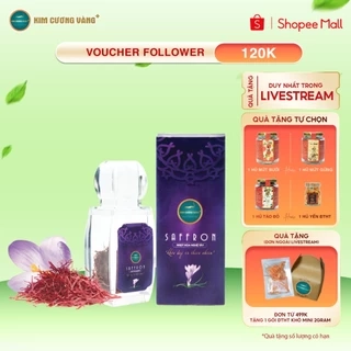 Nhụy Hoa Nghệ Tây Saffron Kim Cương Vàng - Dưỡng Da,Cải Thiện Tâm Trạng, Giảm Mệt Mỏi (1Gr/Hộp)