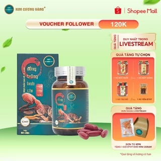 Viên Uống Đông Trùng Linh Chi Nhung Hươu Kim Cương Vàng - Tăng Cường Đề Kháng, Bồi Bổ Cơ Thể 60 viên