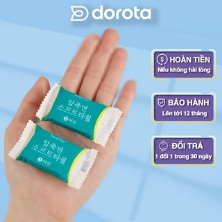 Khăn mặt dùng 1 lần dạng viên nén gói 20 viên dùng hàng ngày du lịch nhỏ gọn cất vali túi sách KMN1