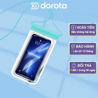 Túi chống nước điện thoại cao cấp DOROGO tiêu chuẩn ipx8 bền bỉ khi đi bơi lặn du lịch dã ngoại