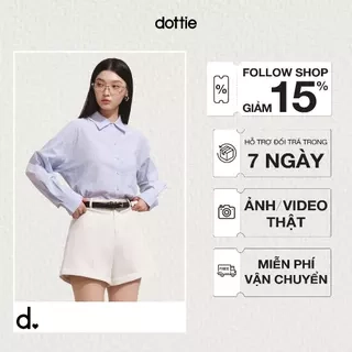 DOTTIE - Quần short dáng A - Trắng - Q0385