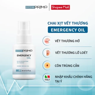 Dầu Xịt Vết Thương DottorPrimo Emergency Oil 30ml - Dùng Cho Vết Thương Hở, Mẩn Đỏ, Côn Trùng Cắn