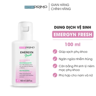Dung Dịch Vệ Sinh Phụ Nữ Emergyn Fresh DottorPrimo Dùng Hằng Ngày 100ml