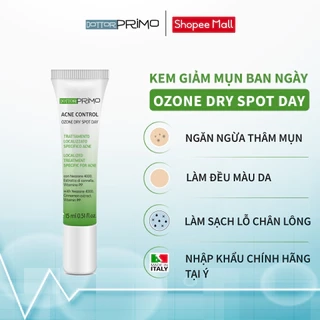 Kem Giảm Mụn Ban Ngày DottorPrimo Ozone Dry Spot Day 15ml - Làm Mờ Vết Thâm Do Mụn, Làm Đều Màu Da