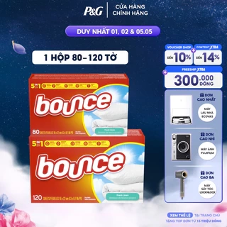 Giấy Sấy Thơm Quần Áo BOUNCE Sheets Linen Hộp 80/120 Tờ