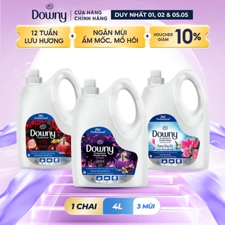 Nước Xả Vải DOWNY Nước Hoa Cao Cấp/ Chống Khuẩn Hương Nắng Mai/ Đam Mê/ Huyền Bí Chai 4L