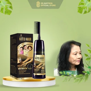 Dầu gội phủ bạc Kito Hair thương hiệu Dr.Saffron date t10/2025