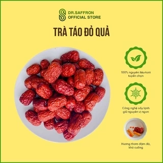Táo đỏ Hàn Quốc sấy khô Saffron Việt Nam loại quả to đặc biệt gói 100gr