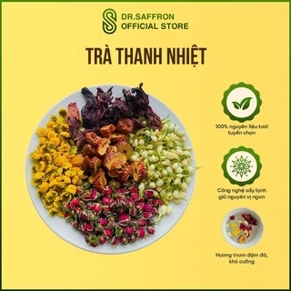 Trà thanh nhiệt mát gan (Atiso, hoa cúc, hoa hồng, hoa nhài) - 10gr