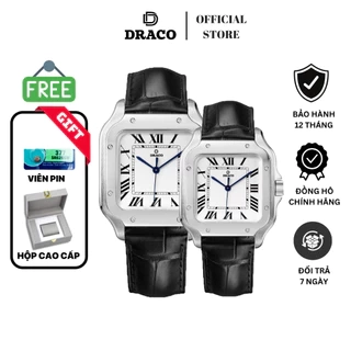 Đồng Hồ Cặp - Thương hiệu Việt DRACO D26- RG015 "REGAL" đồng hồ kim xanh, thanh lịch và sang trọng
