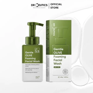 DrCeutics Sữa Rửa Mặt Tạo Bọt Gentle Olive Foaming Facial Wash - Cho Mọi Loại Da, Da Nhạy Cảm 420g