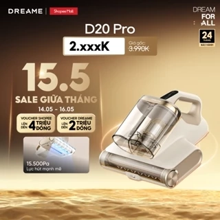 Máy hút bụi giường nệm diệt khuẩn UV, lọc bụi mịn Dreame D20 Pro - Bản quốc tế - Bảo hành 24 tháng