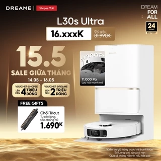 Robot hút bụi lau sàn chuyên dụng Dreame L30s Ultra/ X30 Ultra - Bản quốc tế - Bảo hành 24 tháng