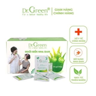 Muối Biển Nha Đam Dr.Green|Hộp 30 gói| Rửa mũi | Hiệu quả với viêm mũi dị ứng, viêm mũi xoang