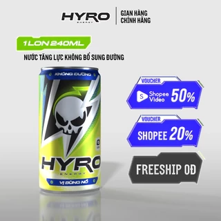 1 lon nước tăng lực Hyro không bổ sung đường