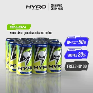 Combo 2 lốc Nước tăng lực Hyro không bổ sung đường