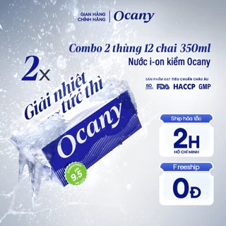 Combo 2 thùng 24 chai nước ion kiềm Ocany chai 600ml