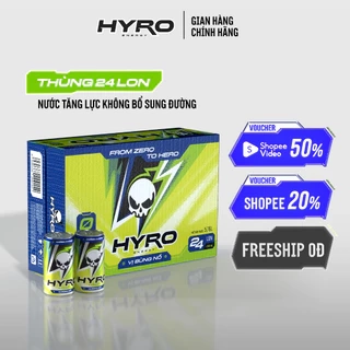 Nước tăng lực Hyro không bổ sung đường
