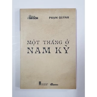 Sách - Một tháng ở Nam Kỳ