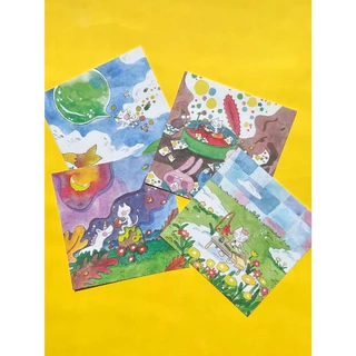 Bưu thiếp - Du Bút - Cuộc sống nhiệm mầu của Mèo Trắng