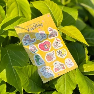 Sticker 12 biểu cảm của Mèo Trắng (tập 1)