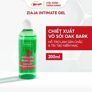 Dung dịch vệ sinh phụ nữ Intimate ZIAJA Vỏ sồi giúp cân bằng độ pH, dưỡng ẩm sâu, làm dịu nhẹ, se khít 200ml