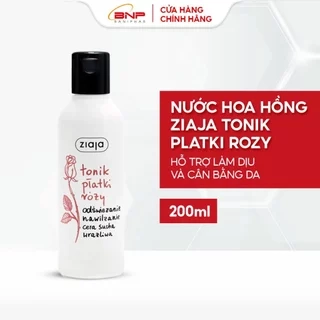 Nước Cân Bằng Dưỡng Ẩm Da Tonik Platky Rozy ZIAJA Chiết Xuất Từ Hoa Hồng, Giúp Làm Se Khít Lỗ Chân Lông 200ml