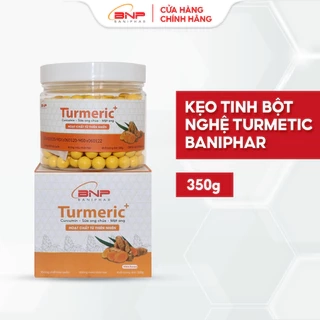 Viên Kẹo Tinh Bột Nghệ Turmeric BANIFAR Kết Hợp Sữa Ong Chúa Tăng Sức Đề Kháng Hộp 320g