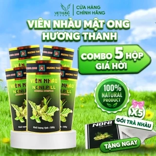 Combo 5 Hộp Viên Nhàu Mật Ong Hương Thanh, Hộp 500g