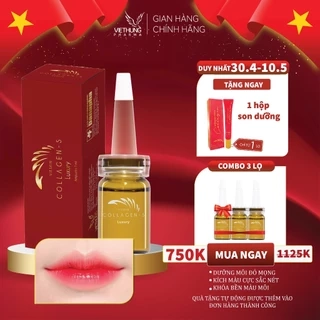 Tinh chất Collagen tươi Vieskin Luxury làm dẹp da và chăm sóc môi/mày sau phun xăm (Chính hãng)