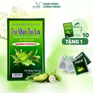Trà Nhàu Túi Lọc Noni Tea Hương Thanh, Giúp Thanh Nhiệt, Hỗ Trợ Giải Độc Và Tăng Đề Kháng, Hộp 120 Túi.