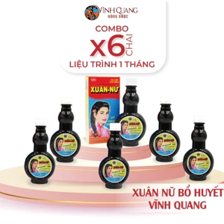 Combo 6 chai Xuân Nữ Bổ Huyết VĨNH QUANG 280ml - Điều hòa kinh nguyệt, liệu trình 1 tháng