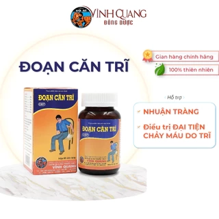 Đoạn Căn Trĩ VĨNH QUANG hộp 60 viên - Hỗ trợ giảm trĩ nội, trĩ ngoại, đại tiện chảy máu do trĩ