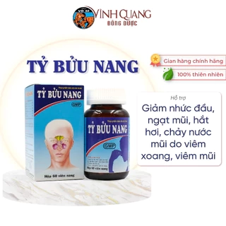 Tỷ Bửu Nang VĨNH QUANG - Viêm xoang, Viêm mũi dị ứng, Nghẹt mũi, Chảy nước mũi - Hộp 60 viên