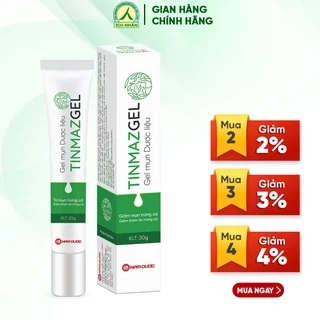 Chấm Mụn Trứng Cá Tinmazgel Hỗ Trợ Giảm Thâm, Nám - Thành Phần Dược Liệu Tuýp 20g TGM
