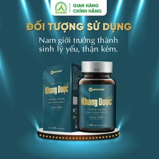 Khang Dược Gold Thế Hệ Mới, Chiết Xuất Lộc Nhung Hươu, Sâm Cau Giúp Bổ Thận Tráng Dương, Tăng Cường Sinh Lý Hộp 30V