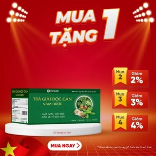 Trà giải độc gan Nam Dược giúp mát gan, tăng cường chức năng gan an toàn, hiệu quả - hộp 20 túi lọc