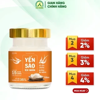 Yến Sào Ích Nhân Tổ Yến Chưng Đường Ăn Kiêng Lọ 70ml bồi bổ sức khỏe, tăng cường miễn dịch, tăng sức đề kháng
