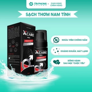 Bọt Vệ Sinh Nam XCARE Men Hương Thơm Nam Tính, Giúp Làm Sạch, Hỗ Trợ Giảm Nấm Ngứa 100ml