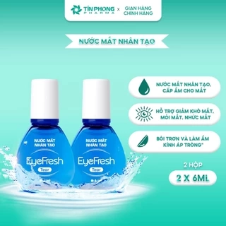 Combo 2 Lọ Nước Mắt Nhân Tạo EyeFresh Hỗ Trợ Giảm Khô, Mỏi Mắt, Làm Dịu Mắt 6ml