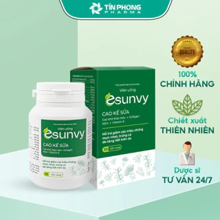 Combo 2 Viên Uống TPBVSK Esunvy Hỗ Trợ Giảm Bã Nhờn, Hỗ Trợ Giảm Mụn Hộp 30 Viên