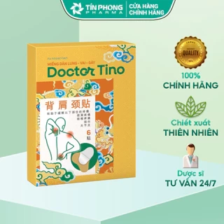 Miếng Dán Lưng Vai Gáy Doctor Tino Hình Chữ X, Y, Chữ Nhật Hỗ Trợ Làm Giảm Các Cơn Đau Hộp 6 Miếng