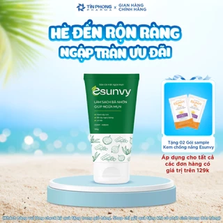 Sữa Rửa Mặt Esunvy Giúp Kiểm Soát Bã Nhờn Sạch Mụn Dùng Cho Mọi Loại Da Tuýp 50g - 150g TMP003