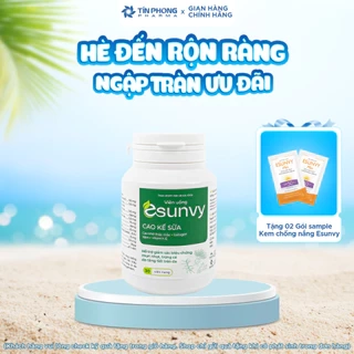 Viên Uống TPBVSK Esunvy Hỗ Trợ Giảm Bã Nhờn, Hỗ Trợ Giảm Mụn Hộp 30 Viên
