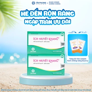 Viên Uống TPBVSK ÍCH HUYẾT KHANG Hỗ Trợ Điều Hòa Kinh Nguyệt, Hỗ Trợ Giảm Đau Bụng Kinh