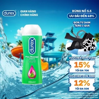 Gel bôi trơn Durex Play Massage gốc nước 200ml/chai