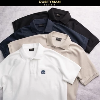 Áo Polo Nam Tay Raglan Dustyman, Vải Double Face Thoáng Mát, Chống Nhăn, Mềm Mại, Co Dãn Tốt