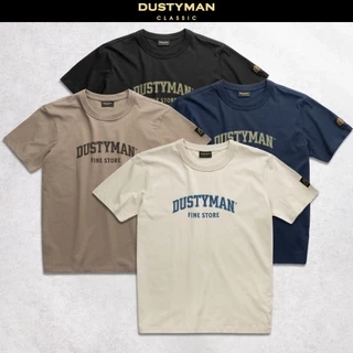 Áo Thun Nam Fine Store Dustyman, Vải 100% Cotton Cao Cấp,Hình In Cổ Điển,Form Regular Fit
