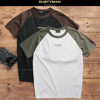 Áo Thun Nam Raglan Phối Màu Cổ Điển DUSTYMAN - Vải 100% Cotton - Form Regular Fit